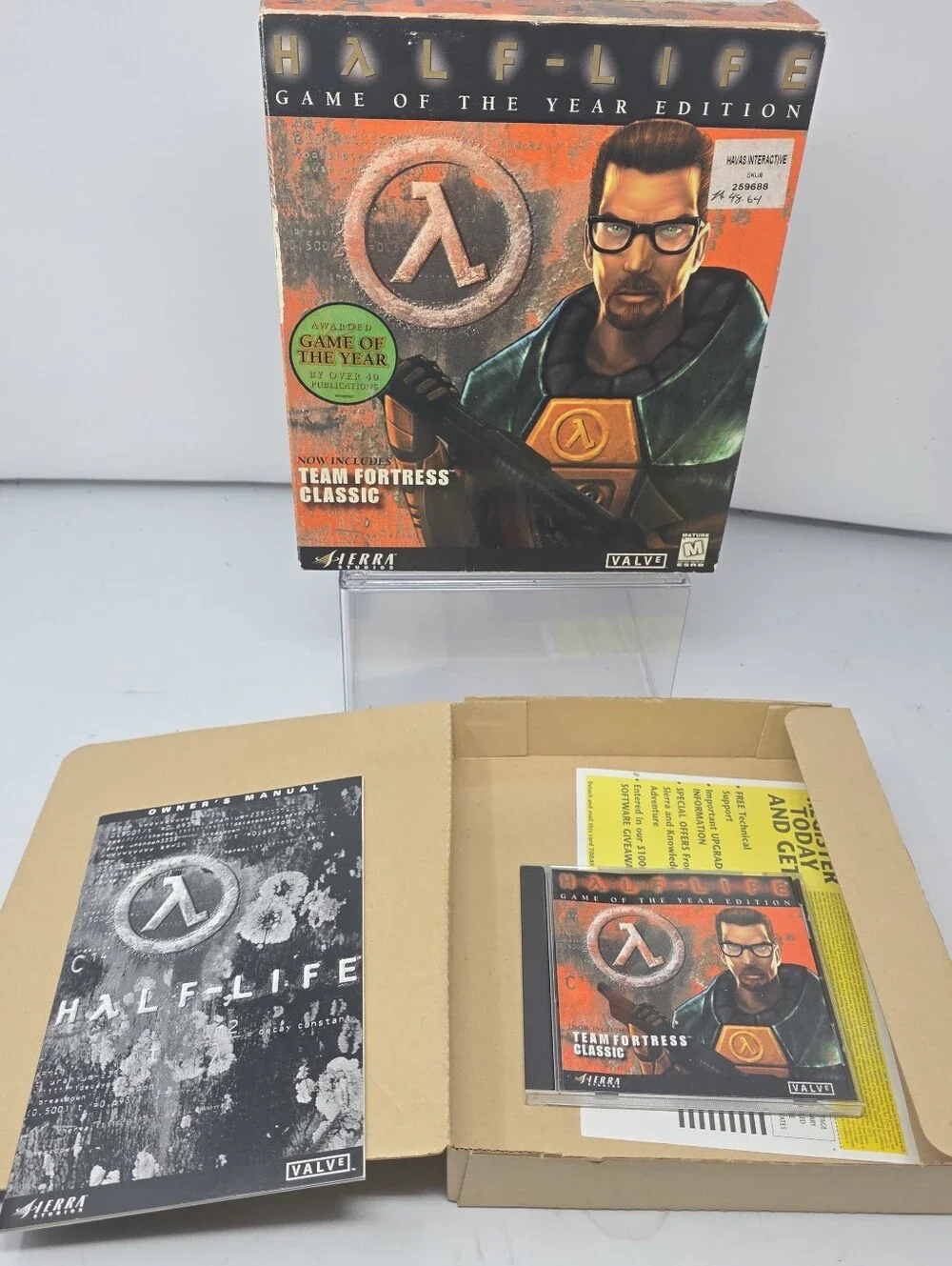 Half-Life Game of the Year Edition PC Windows PC Computer Complete Big Box CIB